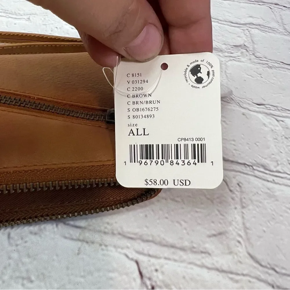Free People Distressed Vegan Wallet New with tags